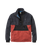 The Passenger Mens Woodland 1/2 Zip Fleece Jacket in Redwood & Charcoal