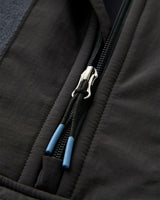 The Passenger Mens Woodland 1/2 Zip Fleece Jacket in Redwood & Charcoal