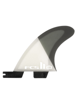 The FCS II Al Merrick Medium PC Tri Fins in Grey