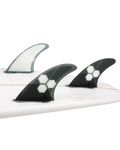 The FCS II Al Merrick Medium PC Tri Fins in Grey