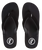 The Foamlife Mens Tarlan Mens Flip Flops in Black