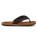 The Foamlife Mens Seales Mens Flip Flops in Tan & Black