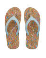 The Foamlife Womens Goldie Flip Flops in Denim Blue