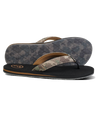 The Foamlife Mens Pampa Artist Series Flip Flops in Black