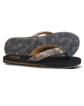 The Foamlife Mens Pampa Artist Series Flip Flops in Black