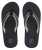 The Foamlife Womens Yogi Flip Flops in Black