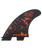 The FCS FCS II Filipe Toledo Large Tri Fins in Black & Red