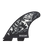 The FCS FCS II Filipe Toledo Medium Tri Fins in Black & White