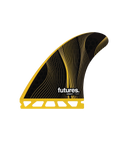 The Futures Fins P8 Legacy Series Thruster Large Fins in Yellow