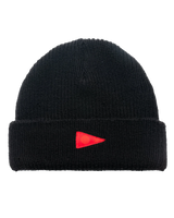 The Florence Marine X Mens Burgee Wool Beanie in Black