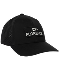 The Florence Marine X Mens Airtex Trucker Cap in Black