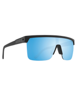 The Spy Flynn 5050 PolarisedSunglasses in Matte Black & Happy Boost Bronze with Blue Spectra Mirror