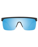 The Spy Flynn 5050 PolarisedSunglasses in Matte Black & Happy Boost Bronze with Blue Spectra Mirror