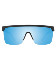 The Spy Flynn 5050 PolarisedSunglasses in Matte Black & Happy Boost Bronze with Blue Spectra Mirror