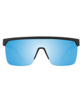 The Spy Flynn 5050 PolarisedSunglasses in Matte Black & Happy Boost Bronze with Blue Spectra Mirror