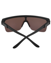 The Spy Flynn 5050 PolarisedSunglasses in Matte Black & Happy Boost Bronze with Blue Spectra Mirror
