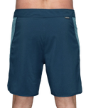 The Florence Marine X Mens Block Boardshorts in Navy