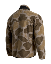 High Pile Utility Fleece Jacket in Burnt Olive
