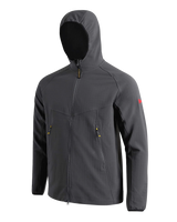 The Florence Marine X Mens Stormfleece Pro Zip Hoodie in Charcoal