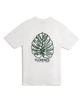 The Florence Marine X Mens Leaf T-Shirt in White