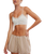Rosie Longline Bralette in White Alyssum