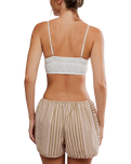 Rosie Longline Bralette in White Alyssum