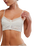 Rosie Longline Bralette in White Alyssum