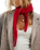 Essential Triangle Scarf in Red