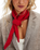 Essential Triangle Scarf in Red