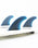 The FCS FCS II Performer Neo Glass Large Tri Fins in Pacific