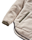 Beaumont 1/2 Zip Sherpa Fleece Jacket in Vintage White