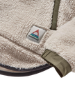 Beaumont 1/2 Zip Sherpa Fleece Jacket in Vintage White
