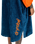The Dryrobe Full-Zip Organic Towel Robe in Deep Sea Blue