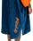 The Dryrobe Full-Zip Organic Towel Robe in Deep Sea Blue