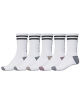 The Globe Mens Carter Crew Socks (5 Pack) in White