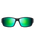 The Maui Jim Local Kine Polarised Wrap Sunglasses in Soft Black with Dark Transparent Green & Light Transparent Grey