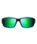 The Maui Jim Local Kine Polarised Wrap Sunglasses in Soft Black with Dark Transparent Green & Light Transparent Grey
