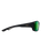 The Maui Jim Local Kine Polarised Wrap Sunglasses in Soft Black with Dark Transparent Green & Light Transparent Grey