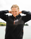 Ventura 1/2 Zip Sherpa Fleece Jacket in Black