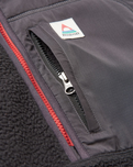 Ventura 1/2 Zip Sherpa Fleece Jacket in Black