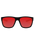 Greyson 2.0 Polarised Sunglasses in Black Rubber & Red Mirror