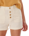 The Rip Curl Womens Summer Palm Walkshorts in Off White