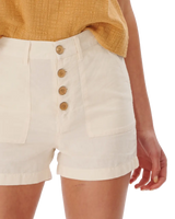 The Rip Curl Womens Summer Palm Walkshorts in Off White