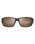 The Maui Jim Local Kine Polarised Wrap Sunglasses in Matte Dark Transparent Brown with Tan & Cream