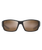 The Maui Jim Local Kine Polarised Wrap Sunglasses in Matte Dark Transparent Brown with Tan & Cream