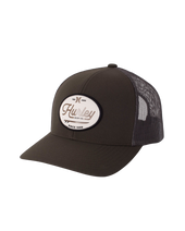 The Hurley Mens Beach Break Trucker Cap in Olive Canvas