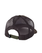 The Hurley Mens Beach Break Trucker Cap in Olive Canvas