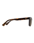 The Maui Jim Hiwahiwa Polarised Wrap Sunglasses in Shiny Dark Havana & HCL Bronze