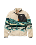 The Passenger Mens Offroad Zip Fleece Jacket in Reflection Birch