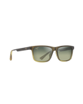 The Maui Jim Okina Polarised Sunglasses in Shiny Trans Mil Green to Yellw & Maui HT™